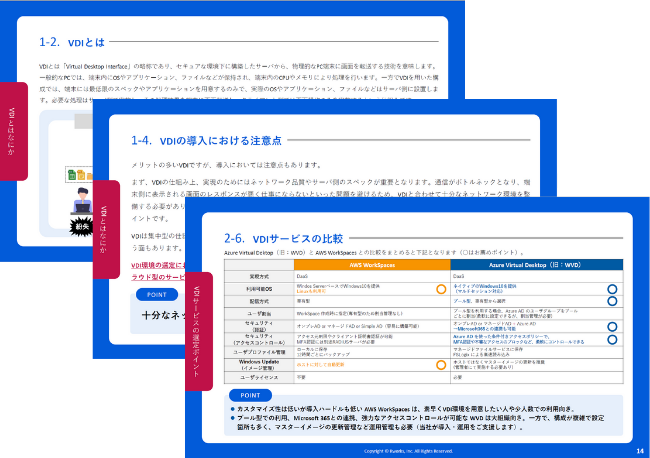 ＜VDI 導入ガイド＞ 安全なリモートワークを実現！Azure Virtual Desktop と AWS WorkSpaces の比較表・価格例付き！