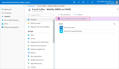 管理者による Azure AD 自動登録を設定方法-手順1