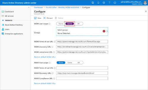 管理者による Azure AD 自動登録を設定方法-手順４