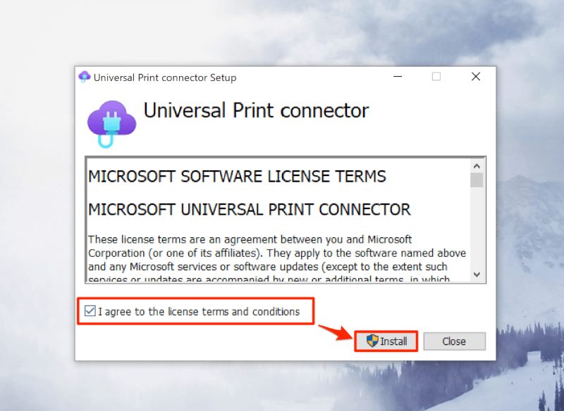 Universal Print Connector の設定