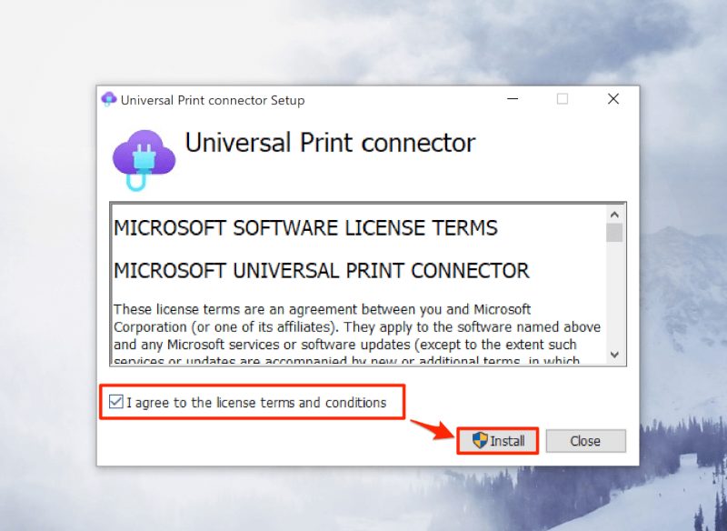 Universal Print Connector の設定
