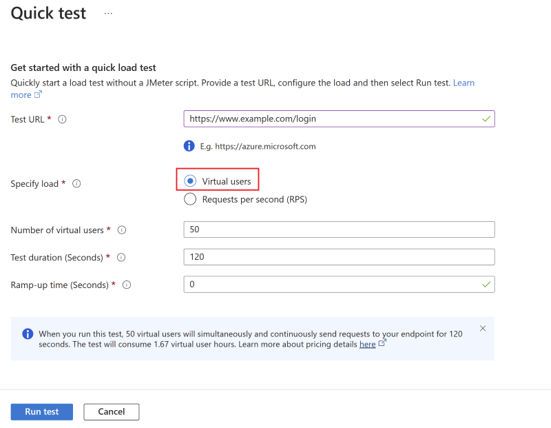 Azure Load Testingのシナリオについて-シナリオ2：Webアプリケーションに対するロードテスト