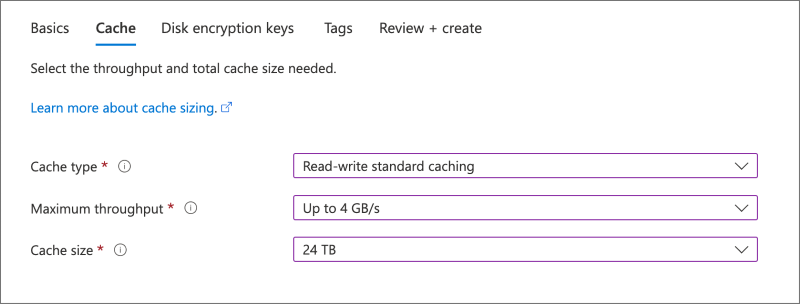 Azure HPC Cacheの作成手順