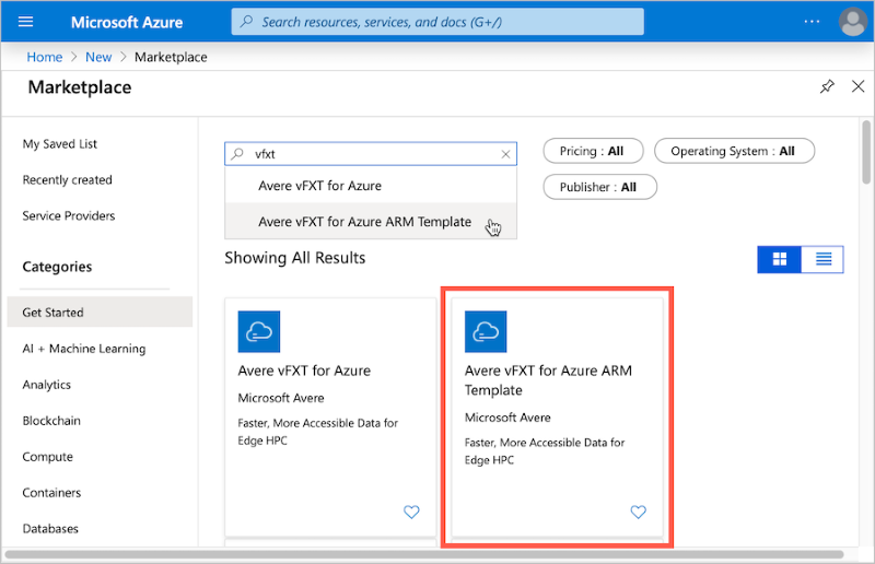 Avere vFXT for Azure の展開手順