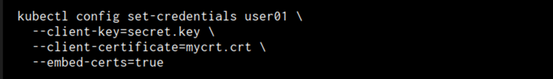 kubeconfig の設定
