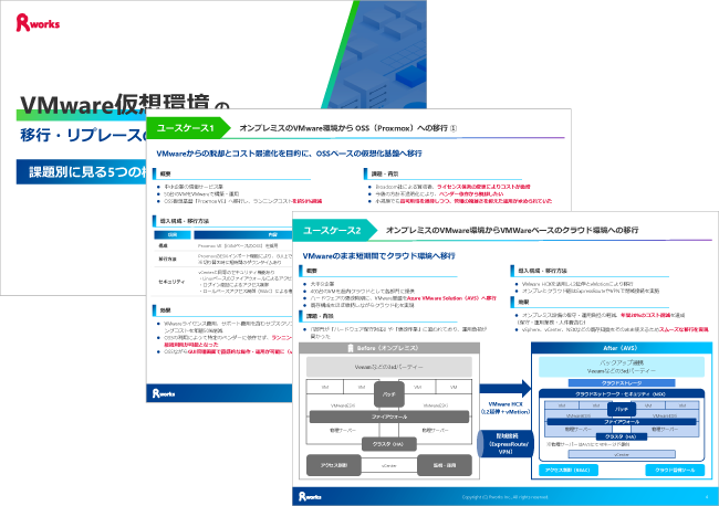 VMware仮想環境 の移行・リプレースのユースケース集~課題別に見る5つの構成パターン~